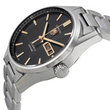 Buy Shop Tag Heuer Carrera Calibre 5 Automatic Black Dial Silver Steel Strap Watch for Men - WAR201C.BA0723 USA Online