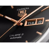 Buy Shop Tag Heuer Carrera Calibre 5 Automatic Black Dial Silver Steel Strap Watch for Men - WAR201C.BA0723 USA Online