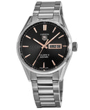 Buy Shop Tag Heuer Carrera Calibre 5 Automatic Black Dial Silver Steel Strap Watch for Men - WAR201C.BA0723 USA Online