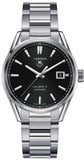 Buy Shop Tag Heuer Carrera Automatic Black Dial Silver Steel Strap Watch for Men - WAR211A.BA0782 USA Online