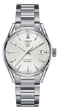 Buy Shop Tag Heuer Carrera Automatic Caliber 5 White Dial Silver Steel Strap Watch for Men - WAR211B.BA0782 USA Online
