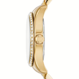 Buy Shop Michael Kors Lexington Mother of Pearl White Dial Gold Steel Strap Watch for Women - MK1079 USA Online