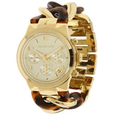 Buy Shop Michael Kors Runway Gold Dial Two Tone Steel Strap Watch for Women - MK4222 USA Online