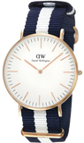 Buy Shop Daniel Wellington Classic Glasgow White Dial Two Tone NATO Strap Watch for Men - DW00100004 USA Online