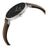 Buy Shop Daniel Wellington Classic Petite Bristol Black Dial Brown Leather Strap Watch For Women - DW00100177 USA Online