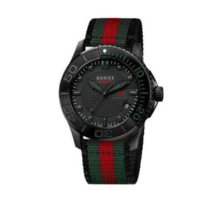 Buy Shop Gucci G Timeless Sport Black Dial Two Tone NATO Strap Watch For Men - YA126229 USA Online