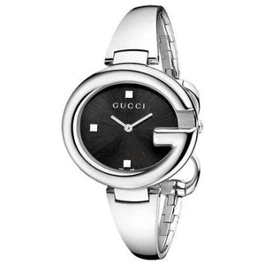 Buy Shop Gucci Guccissima Black Dial Silver Steel Strap Watch For Women - YA134301 USA Online
