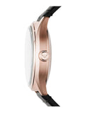 Buy Shop Emporio Armani Meccanico Black Dial Black Leather Watch For Men - AR60004 USA Online