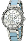 Buy Shop Michael Kors Parker White Dial Two Tone Steel Strap Watch for Women - MK6138 USA Online