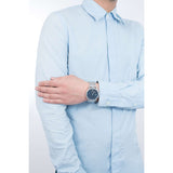 Buy Shop Emporio Armani Luigi Blue Dial Silver Steel Strap Watch For Men - AR11089 USA Online