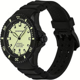 Buy Shop Emporio Armani Sea Explorer Automatic Yellow Dial Black Silicone Strap Watch For Men - AR60085 USA Online
