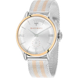 Buy Shop Maserati Epoca Silver Dial Two Tone Mesh Bracelet Watch For Men - R8853118005 USA Online