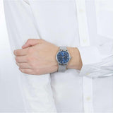 Buy Shop Maserati Epoca Blue Dial Silver Mesh Bracelet Watch For Men - R8853118006 USA Online