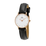 Buy Shop Daniel Wellington Classic Sheffield White Dial Black Leather Strap Watch For Women - DW00100076 USA Online