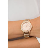 Buy Shop Fossil Jesse Crystal Rose Gold Dial Rose Gold Steel Strap Watch for Women - ES3020 USA Online