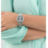 Buy Shop Fossil Tailor Mother of Pearl Black Dial Silver Steel Strap Watch for Women - ES3911 USA Online