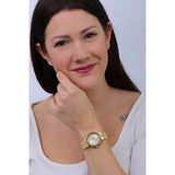 Buy Shop Guess Rumour Quartz Gold Dial Gold Steel Strap Watch For Women - GW0613L2 USA Online