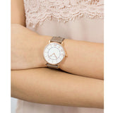 Buy Shop Marc Jacobs Roxy White Dial Cement Brown Leather Strap Watch for Women - MJ1533 USA Online