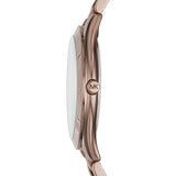 Buy Shop Michael Kors Runway Quartz Brown Dial Brown Steel Strap Watch For Women - MK3418 USA Online