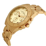 Buy Shop Marc Jacobs Blade Chronograph Gold Dial Gold Steel Strap Watch for Women - MBM3101 USA Online