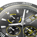 Buy Shop Tag Heuer Formula 1 Chronograph Senna Black Dial Black Leather Strap Watch for Men - CAZ101AJ.FC6487 USA Online