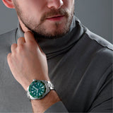 Buy Shop Tag Heuer Aquaracer Calibre 5 Green Dial Silver Steel Strap Watch for Men - WAY201S.BA0927 USA Online