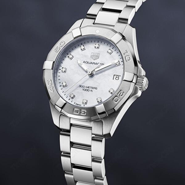 Buy Shop Tag Heuer Aquaracer White Mother of Pearl Dial Watch for Women - WBD1314.BA0740 USA Online