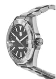 Buy Shop Tag Heuer Aquaracer Quartz Black Dial Silver Steel Strap Watch for Men - WAY1110.BA0928 USA Online