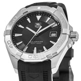 Buy Shop Tag Heuer Aquaracer Quartz Black Dial Black Rubber Strap Watch for Men - WAY1110.FT8021 USA Online