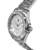 Buy Shop Tag Heuer Aquaracer Quartz White Dial Silver Steel Strap Watch for Men - WAY1111.BA0928 USA Online