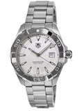 Buy Shop Tag Heuer Aquaracer Quartz White Dial Silver Steel Strap Watch for Men - WAY1111.BA0928 USA Online