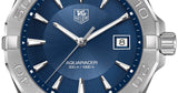 Buy Shop Tag Heuer Aquaracer Quartz Blue Dial Silver Steel Strap Watch for Men - WAY1112.BA0928 USA Online