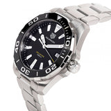 Buy Shop Tag Heuer Aquaracer Black Dial Silver Steel Strap Watch for Men - WAY111A.BA0928 USA Online