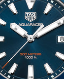 Buy Shop Tag Heuer Aquaracer Blue Dial Blue Rubber Strap Watch for Men - WAY111C.FT6155 USA Online