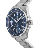 Buy Shop Tag Heuer Aquaracer Blue Dial Quartz Silver Steel Strap Watch for Men - WAY111C.BA0928 USA Online