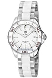 Buy Shop Tag Heuer Aquaracer Quartz White Dial Two Tone Steel Strap Watch Women - WAY131B.BA0914 USA Online