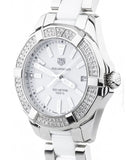 Buy Shop Tag Heuer Aquaracer Diamonds White Dial Two Tone Steel Strap Watch for Women - WAY131F.BA0914 USA Online