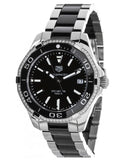 Buy Shop Tag Heuer Aquaracer Quartz Diamonds Black Dial Two Tone Steel Strap Watch for Women - WAY131G.BA0913 USA Online
