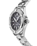 Buy Shop Tag Heuer Aquaracer Quartz Diamonds Black Dial Silver Steel Strap Watch for Women - WAY131P.BA0748 USA Online