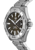 Buy Shop Tag Heuer Aquaracer Calibre 5 Automatic Sunray Brown Dial Silver Steel Strap Watch for Men - WAY2018.BA0927 USA Online