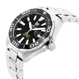 Buy Shop Tag Heuer Aquaracer Caliber 5 Black Dial Silver Steel Strap Watch for Men - WAY201A .BA0927 USA Online