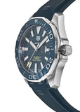 Buy Shop Tag Heuer Aquaracer Calibre 5 Automatic Blue Dial Blue Rubber Strap Watch for Men - WAY201B.FT6150 USA Online
