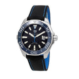 Buy Shop Tag Heuer Aquaracer Calibre 5 Automatic Black Dial Black Nylon Strap Watch for Men - WAY201C.FC6395 USA Online