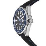 Buy Shop Tag Heuer Aquaracer Calibre 5 Automatic Black Dial Black Nylon Strap Watch for Men - WAY201C.FC6395 USA Online