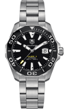 Buy Shop Tag Heuer Aquaracer Automatic Black Dial Silver Steel Strap Watch for Men - WAY211A.BA0928 USA Online