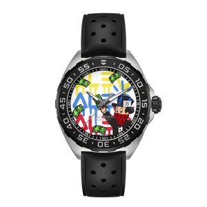 Buy Shop Tag Heuer Formula 1 Alec Monopoly Special Edition Black Rubber Strap Watch for Men - WAZ1119.FT8023 USA Online
