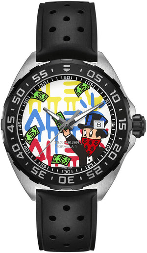 Buy Shop Tag Heuer Formula 1 Alec Monopoly Special Edition Black Rubber Strap Watch for Men - WAZ1119.FT8023 USA Online
