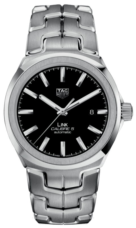 Buy Shop Tag Heuer Link Quartz Black Dial Silver Steel Strap Watch for Women - WBC2110.BA0603 USA Online