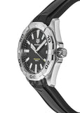 Buy Shop Tag Heuer Aquaracer Quartz Black Dial Black Rubber Strap Watch for Men - WBD1110.FT8021 USA Online