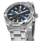 Buy Shop Tag Heuer Aquaracer Blue Dial Silver Steel Strap Watch for Men - WBD1112.BA0928 USA Online